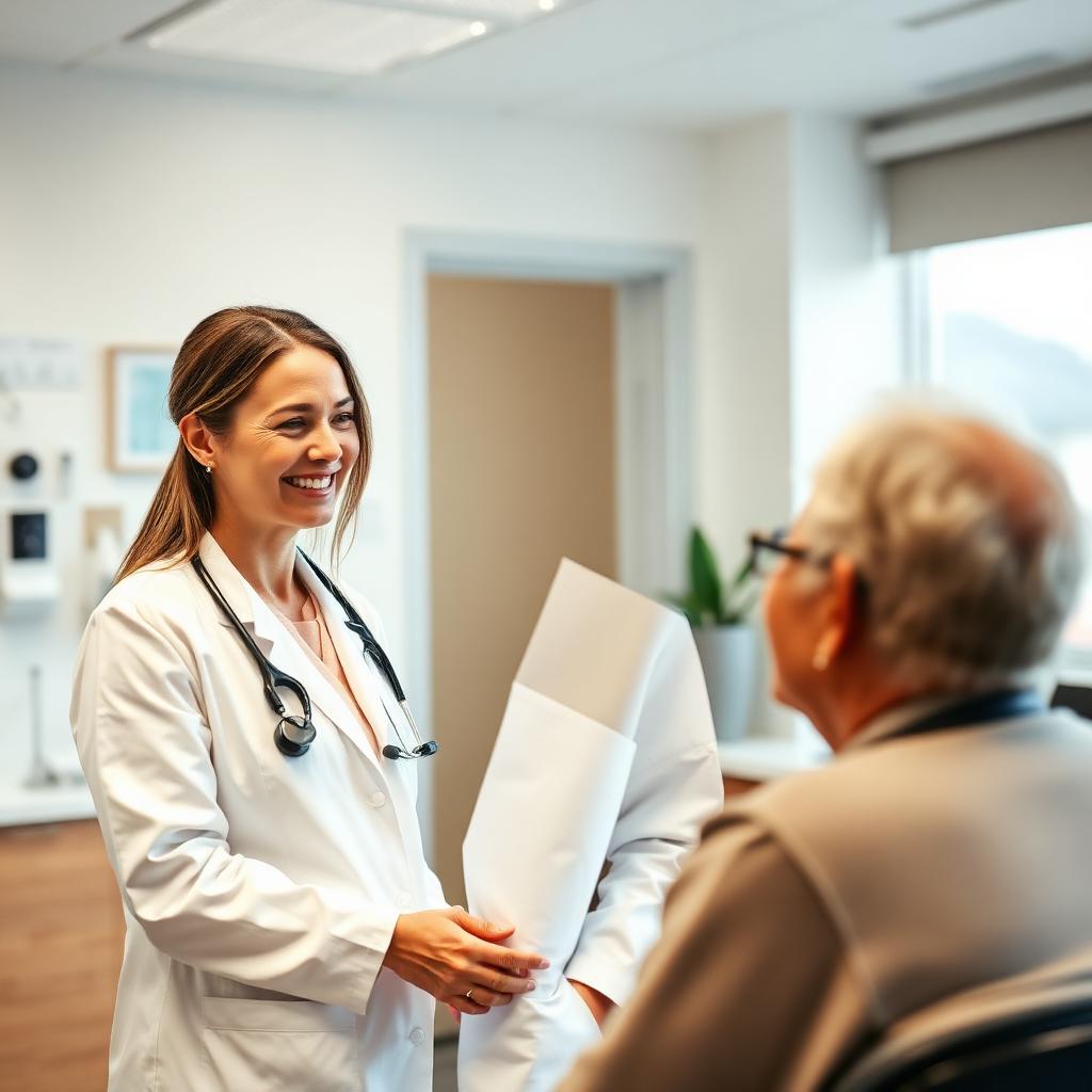 Doctor consulting with patient