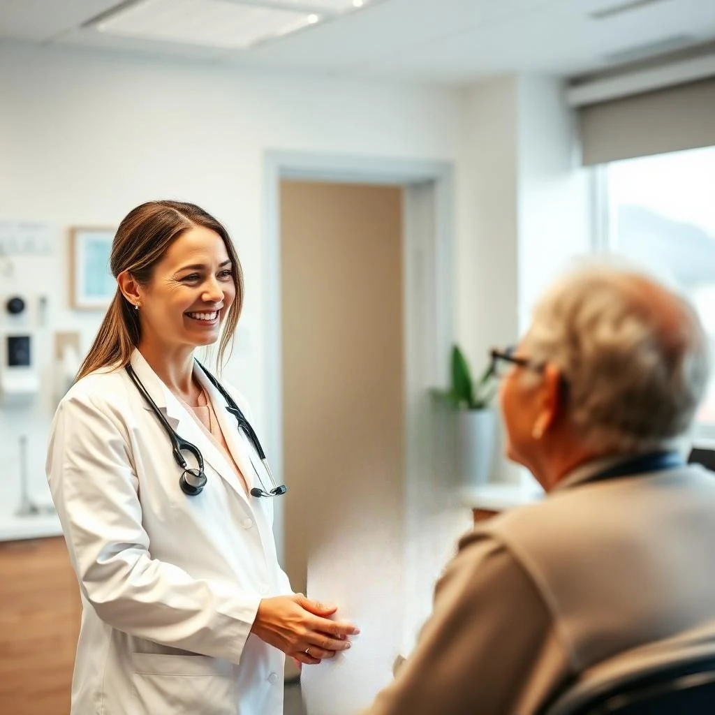 Doctor consulting with patient